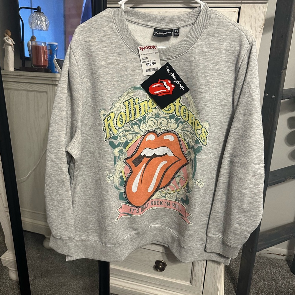 Rolling Stones Gray Sweatshirt NWT